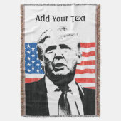 Couverture Texte de coutume de drapeau américain de Donald (devant Vertical)