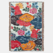 Couverture Textile japonais Kimono vintage (Bingata) (devant Vertical)
