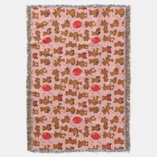 Couverture Texture avec le nounours, coeurs (devant Vertical)