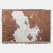 Couverture texture Brown et blanche de la vache (Devant)