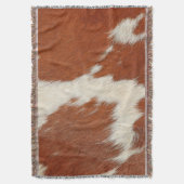 Couverture texture Brown et blanche de la vache (devant Vertical)