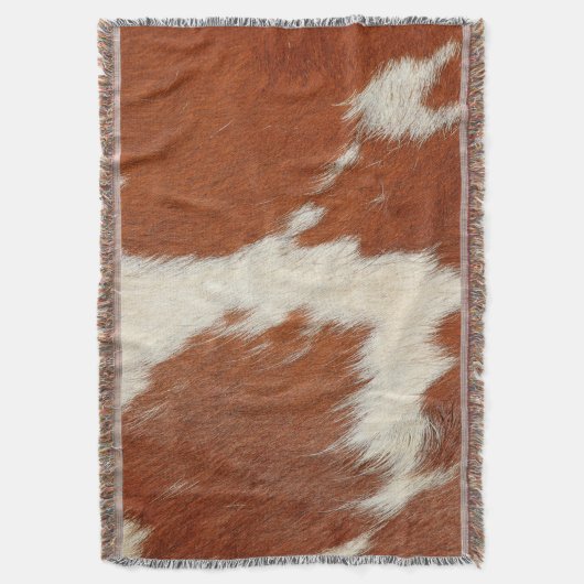 Couverture texture Brown et blanche de la vache (devant Vertical)