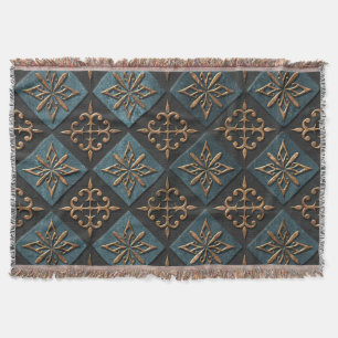 Couverture Texture de bronze avec motif de sculpture.
