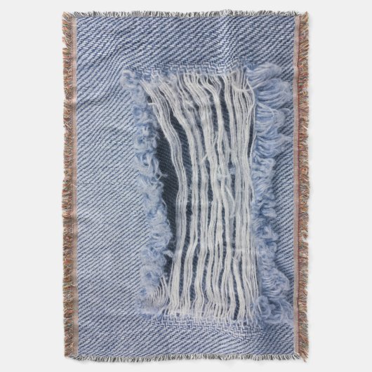 Couverture Texture de jean bleu clair torn (devant Vertical)