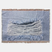 Couverture Texture de jean bleu clair torn (Devant)