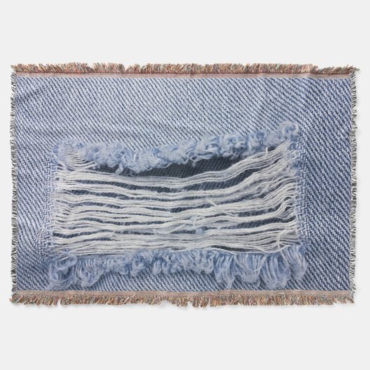 Couverture Texture de jean bleu clair torn (Devant)