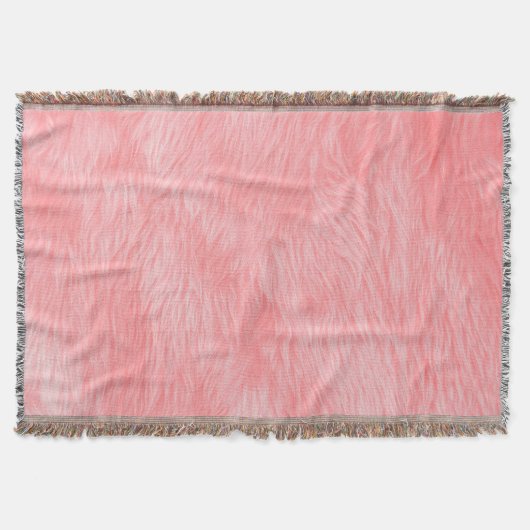 Couverture Texture de la fourrure de laine rose souple (Devant)