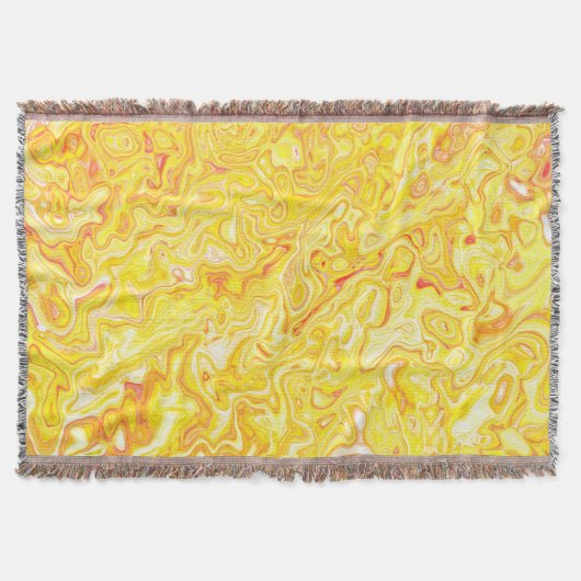 Couverture Texture de marbre jaune citron miel Abstrait Liqui (Devant)