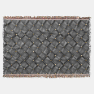 Couverture Texture en cuir brillant avec perles d'or