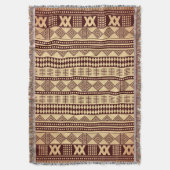 Couverture Texture ethnique Brown (devant Vertical)