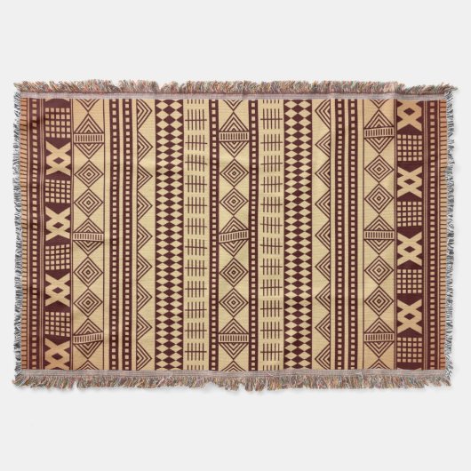 Couverture Texture ethnique Brown (Devant)