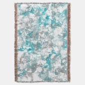 Couverture texture gris turquoise et marbre blanc (devant Vertical)