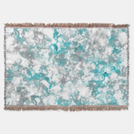 Couverture texture gris turquoise et marbre blanc (Devant)