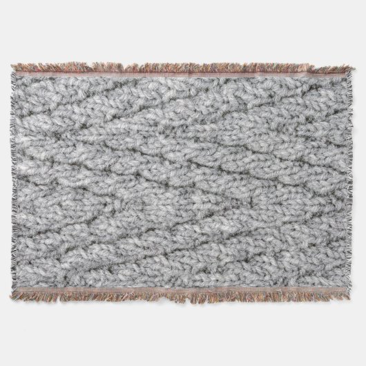 Couverture texture motif tricotée (Devant)