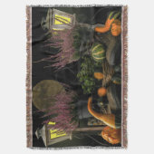 Couverture Thanksgiving Day Scene with Bench and Fall Harvest (devant Vertical)