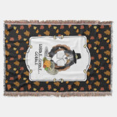 Couverture Thanksgiving Shetland Sheepdog (merle bleu) Drôle (Devant)