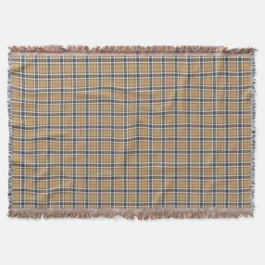 Couverture Thomson Camel Tartan Plaid Family Mode Motif (Devant)