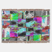 Couverture Throw Blanket – Abstract Grid (Devant)