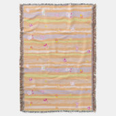 Couverture Throw Blanket – Baby Joy & Creatures Pastel Animal (devant Vertical)