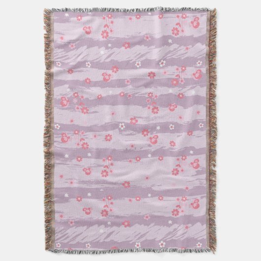Couverture Throw Blanket – Butterfly Garden (devant Vertical)