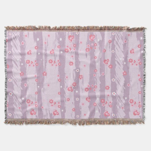 Couverture Throw Blanket – Butterfly Garden (Devant)
