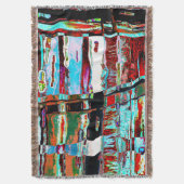 Couverture Throw Blanket Collapse Reflection Abstract Design (devant Vertical)
