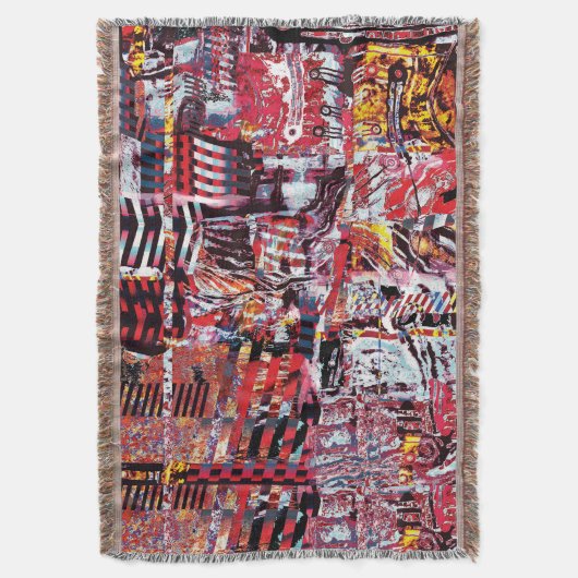 Couverture Throw Blanket – Fragmented Pulse (devant Vertical)