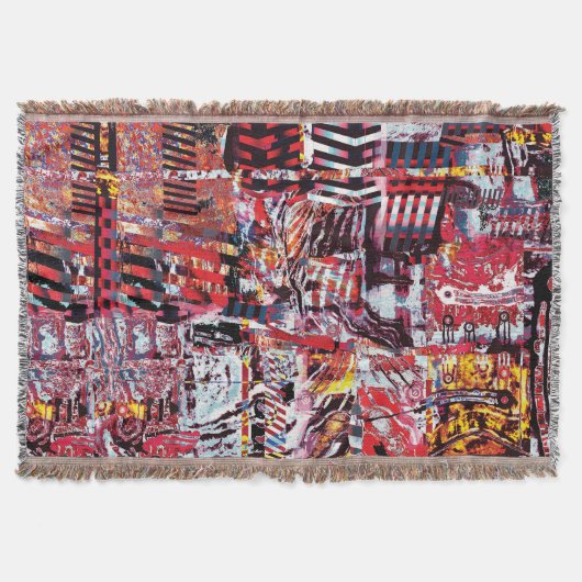 Couverture Throw Blanket – Fragmented Pulse (Devant)