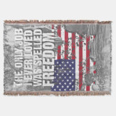 Couverture Throw Blanket – Freedom Job (Devant)