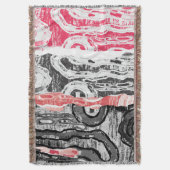 Couverture Throw Blanket – Friction Lands Abstract Design (devant Vertical)
