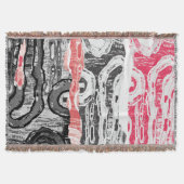 Couverture Throw Blanket – Friction Lands Abstract Design (Devant)