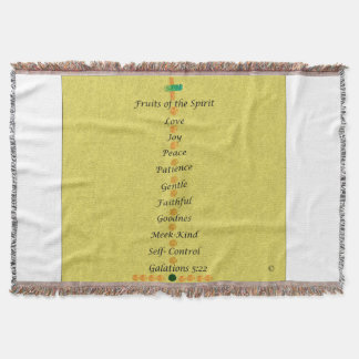 Couverture Throw Blanket   Fruits of the Spirit 