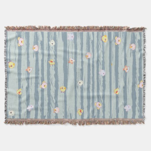 Couverture Throw Blanket – Whimsy Faces (Devant)