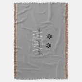 COUVERTURE THROW_ CHIC " VOUS M'AVEZ EU AU MEOW " (devant Vertical)