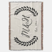 Couverture Throw personnalisée, cadeau Anniversair (devant Vertical)