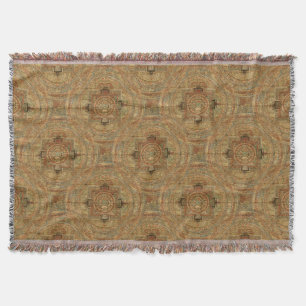 Couverture tibétaine de jet de mandala