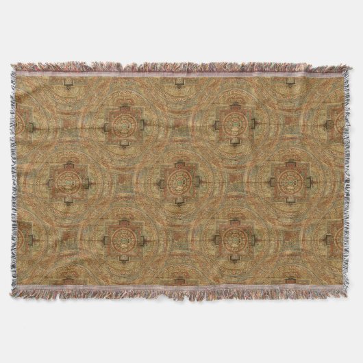 Couverture tibétaine de jet de mandala (Devant)