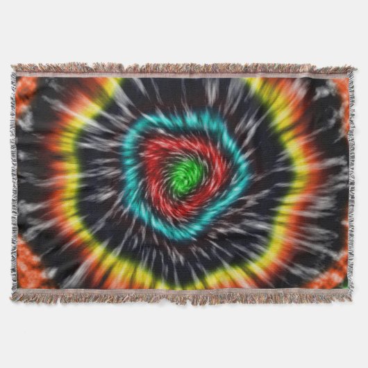 Couverture Tie Dye Black Opal, (Devant)