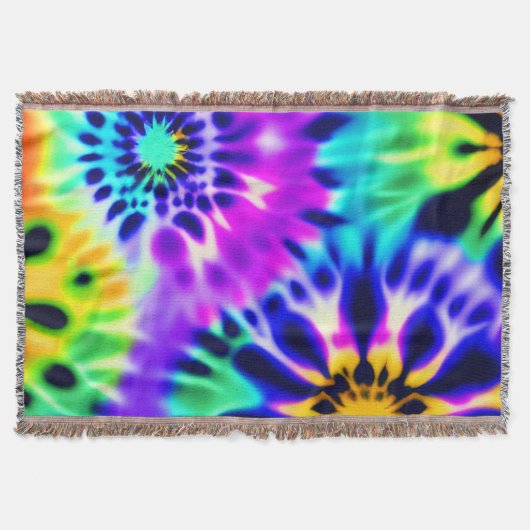 Couverture Tie Dye Swirling Motif Design (Devant)
