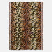 Couverture Tiger Stripes Poster de animal, Ambre, Noir et Tan (devant Vertical)