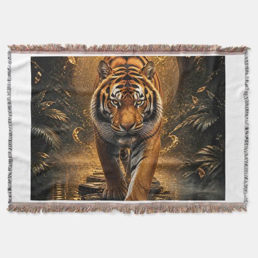 Couverture Tigre doré Art de la faune de luxe (Devant)