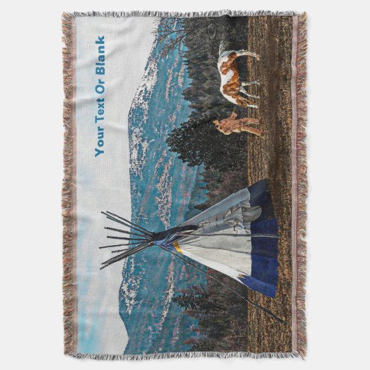 Couverture Tipi - Camp d'hiver (devant Vertical)