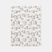 Couverture tirée par la main d'ouatine du motif | (Devant)