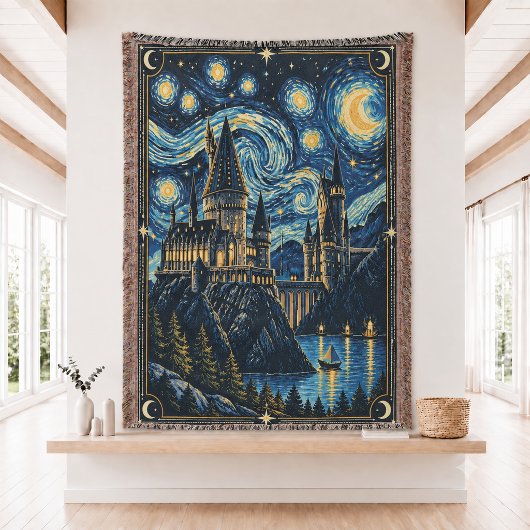 Couverture tissée Château de Magicien