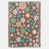 Couverture tissée de jet "d'enfant de fleur" (devant Vertical)