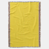 Couverture tissée jaune affichée horizontalement (devant Vertical)