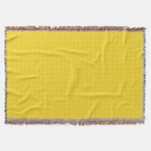 Couverture tissée jaune affichée horizontalement (Devant)