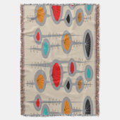 Couverture tissée moderne du milieu du siècle #43 (devant Vertical)