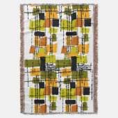 Couverture tissée moderne du milieu du siècle #44 (devant Vertical)