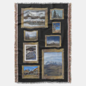 Couverture tissée par étalage de galerie de photos (devant Vertical)